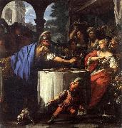 Francesco Trevisani The Banquet of Mark Antony and Cleopatra oil on canvas